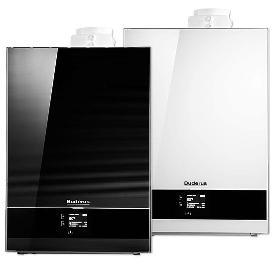 Buderus Brennwerttherme Logamax plus GB192i - 15 kW - Farbe schwarz oder weiß